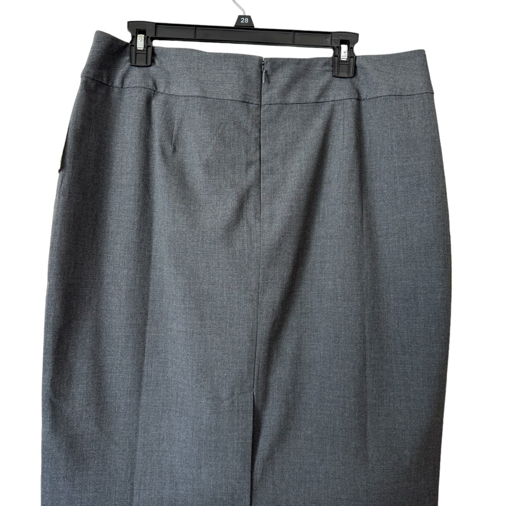 NWT RETAIL:  $69 THE LIMITED   GRAY  OFFICE/CAREER SKIRT  SIZE: 14    #Z - Picture 2 of 8